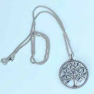 JR8931 James Avery Sterling 925 Tree of Life Pendant necklace 14.9g 20"